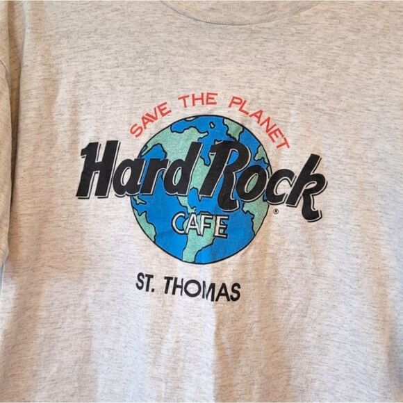 Vintage Hard Rock Cafe St. Thomas Logo T-Shirt Size XL - Picture 3 of 7